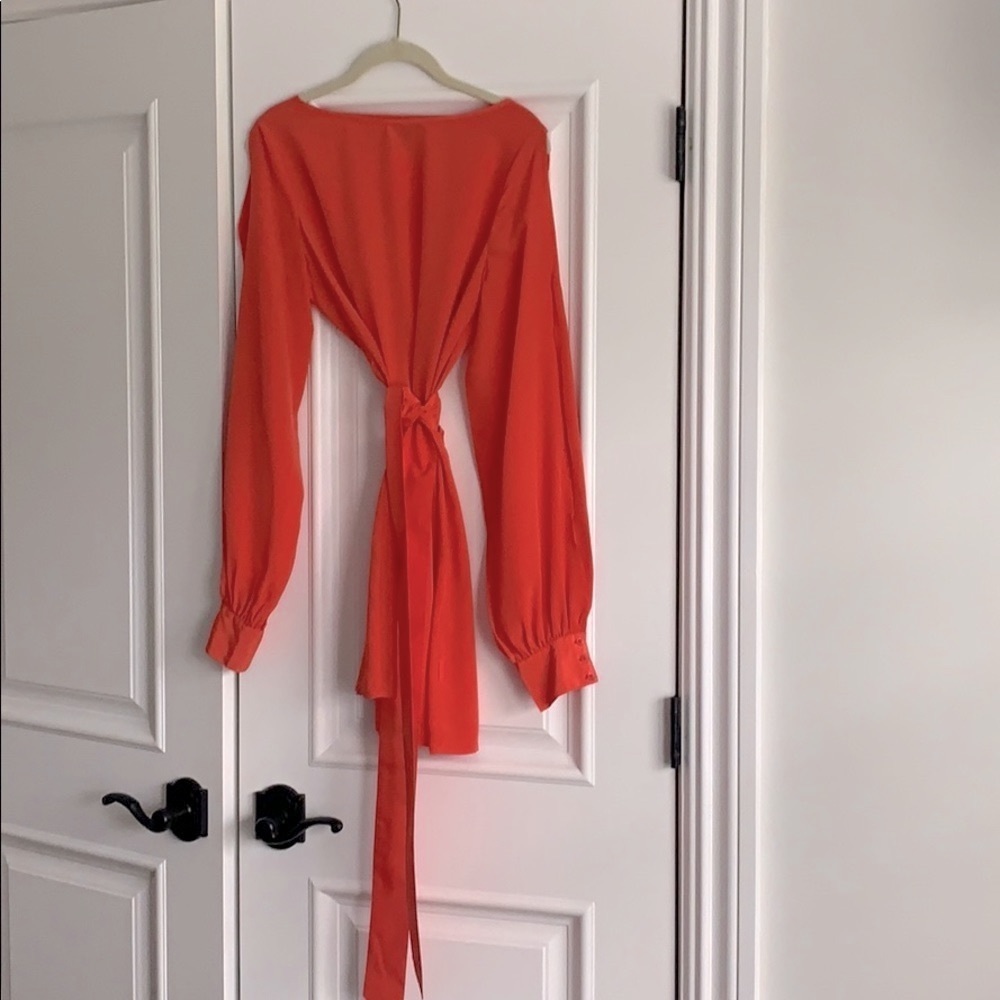 ASOS open back orange dress